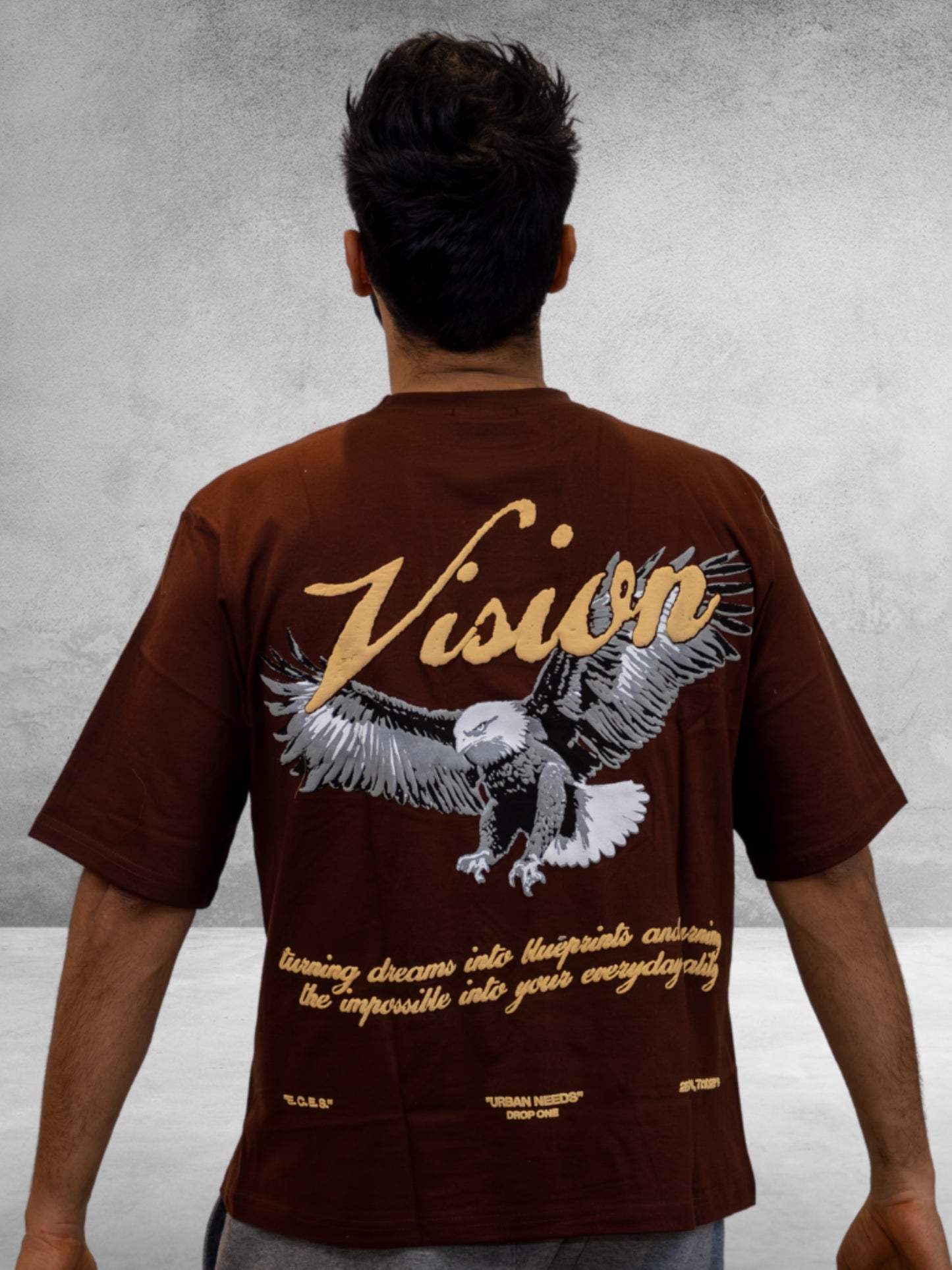 Everyday Oversized Tee - Vision (Kadak Chai Brown)