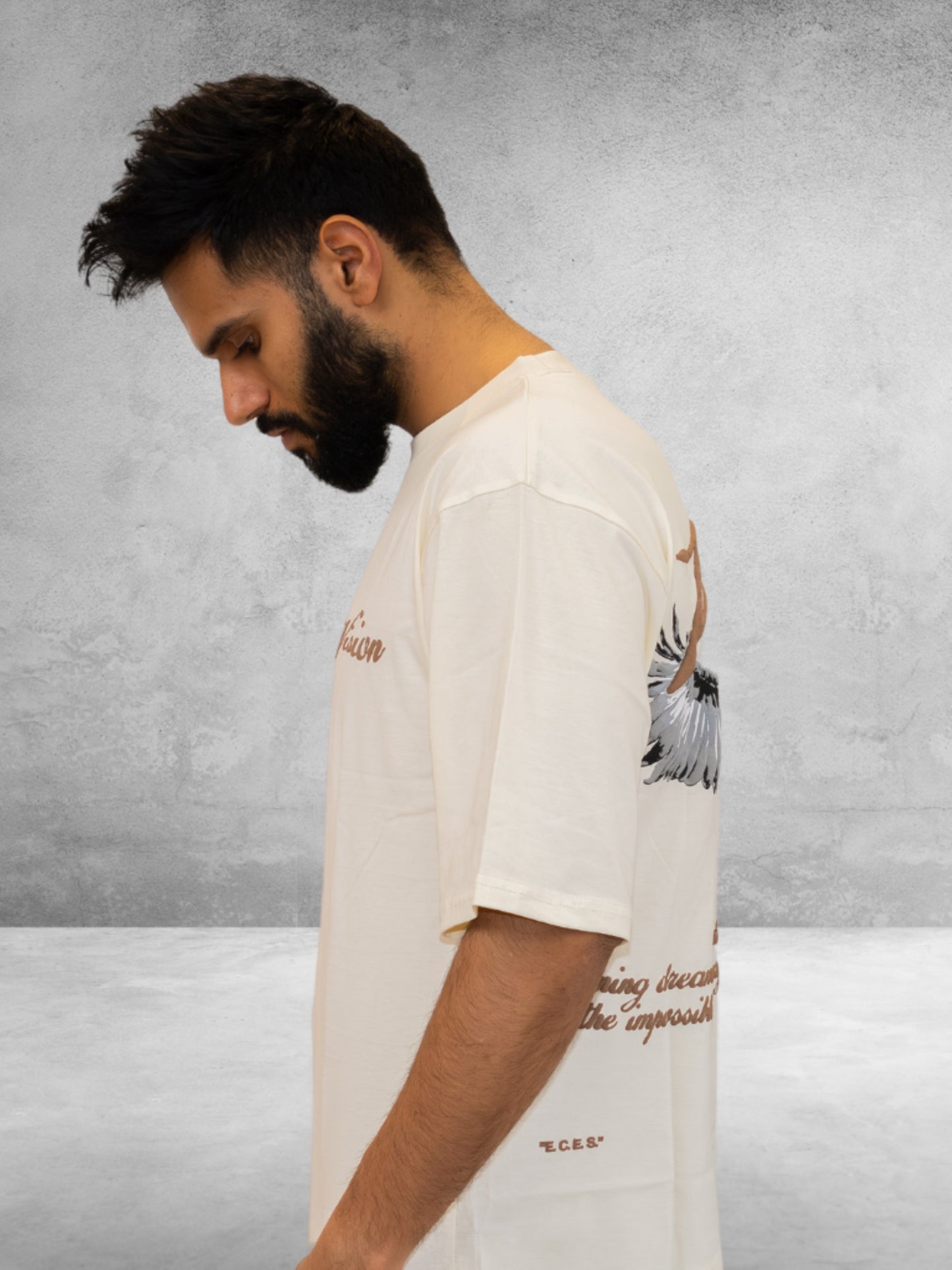 Everyday Oversized Tee - Vision (Off-White)