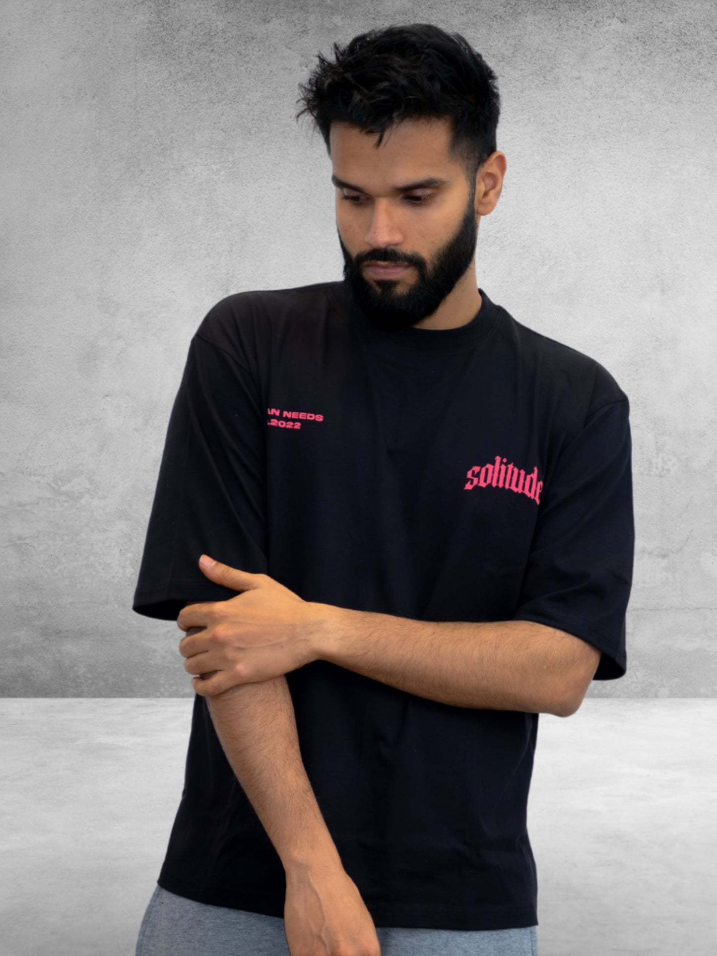 Everyday Oversized Tee - Solitude (Black)