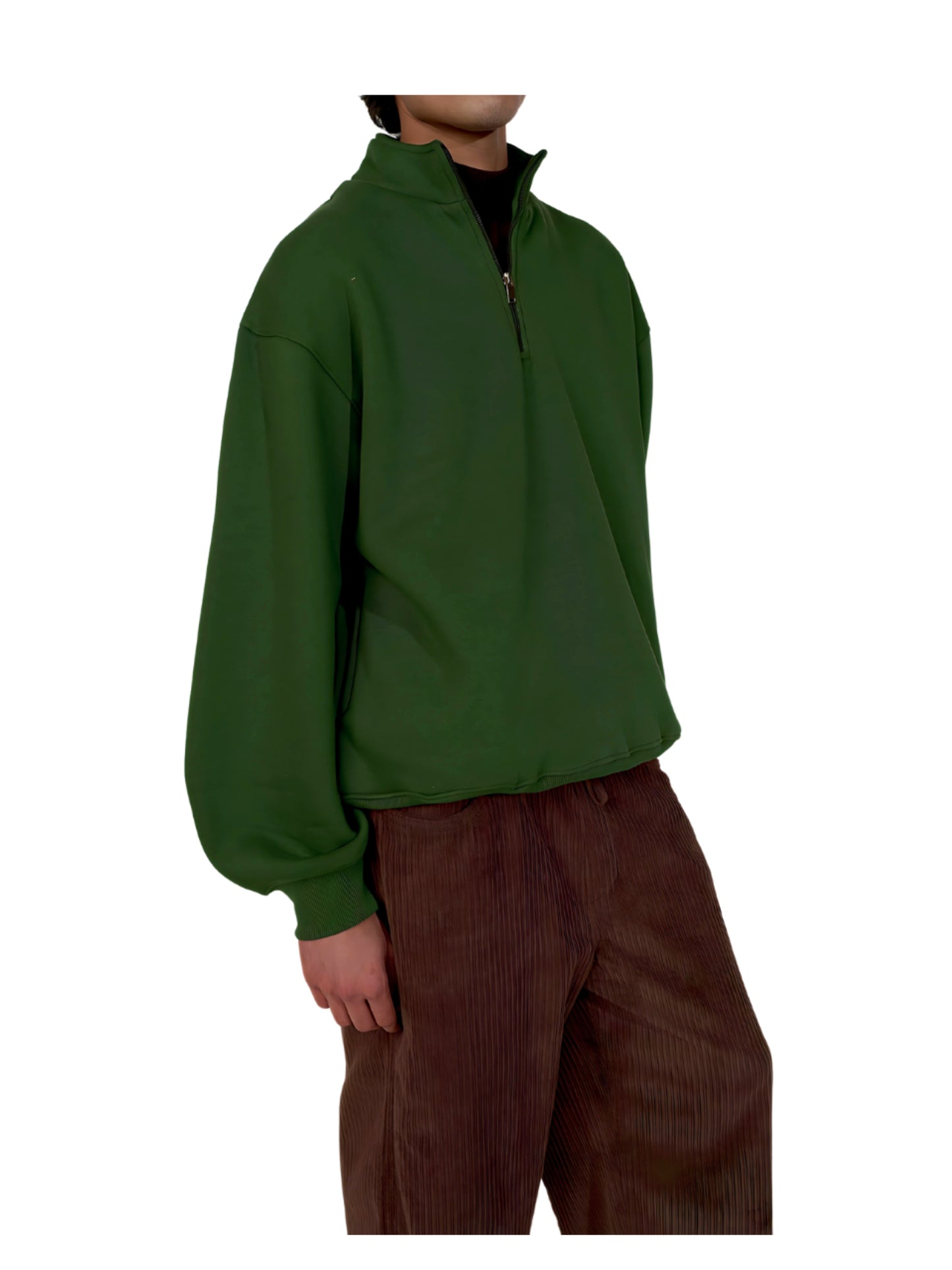 Quarter Zip Sweatshirt - Jungle Green
