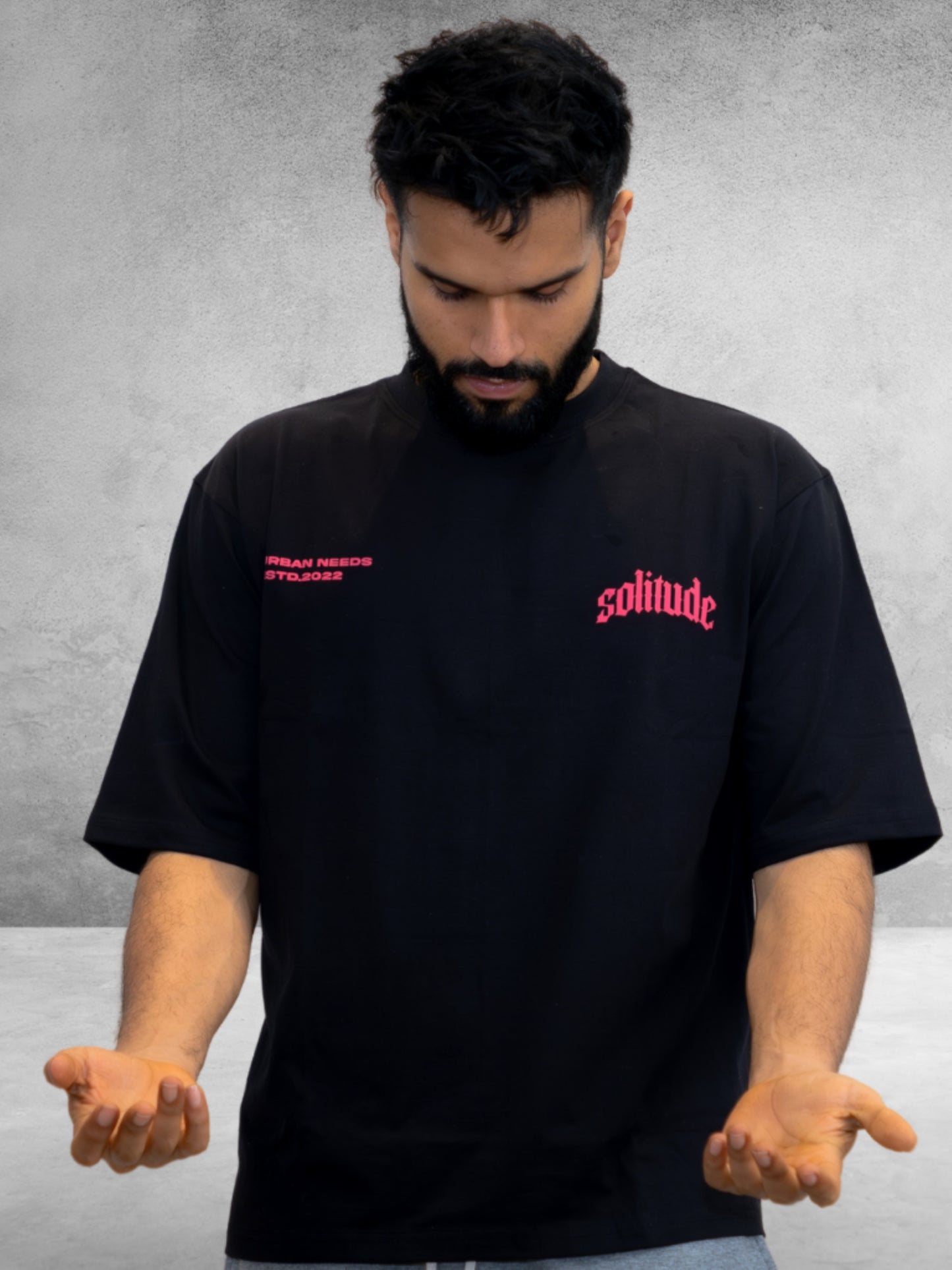 Everyday Oversized Tee - Solitude (Black)