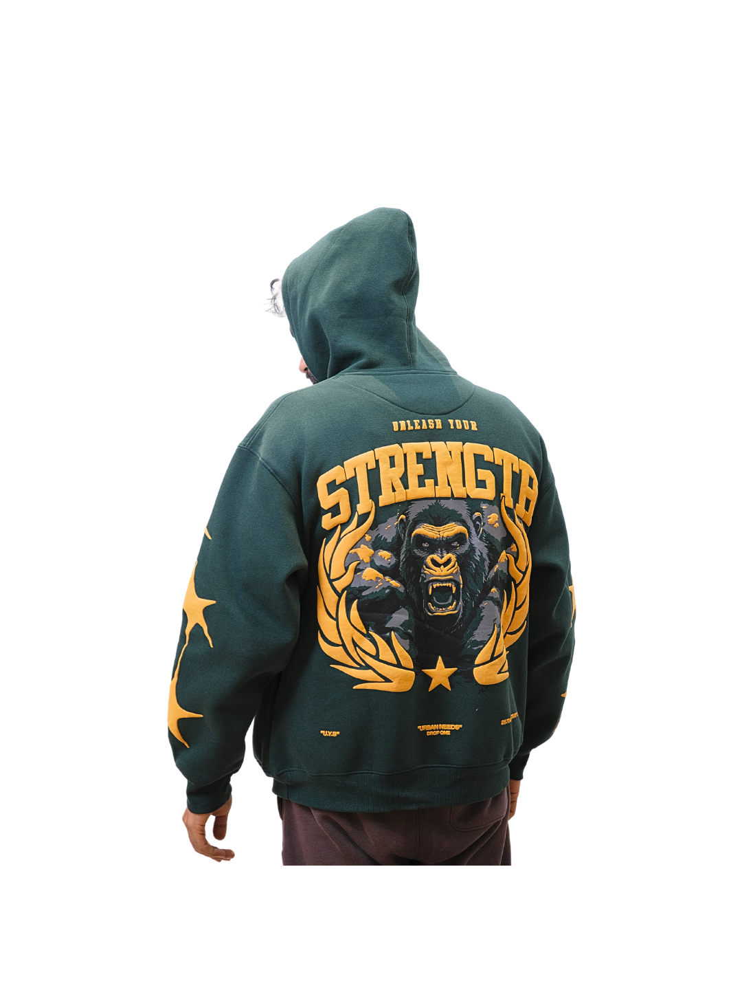 Oversized Hoodie - Strength (Jungle Green)