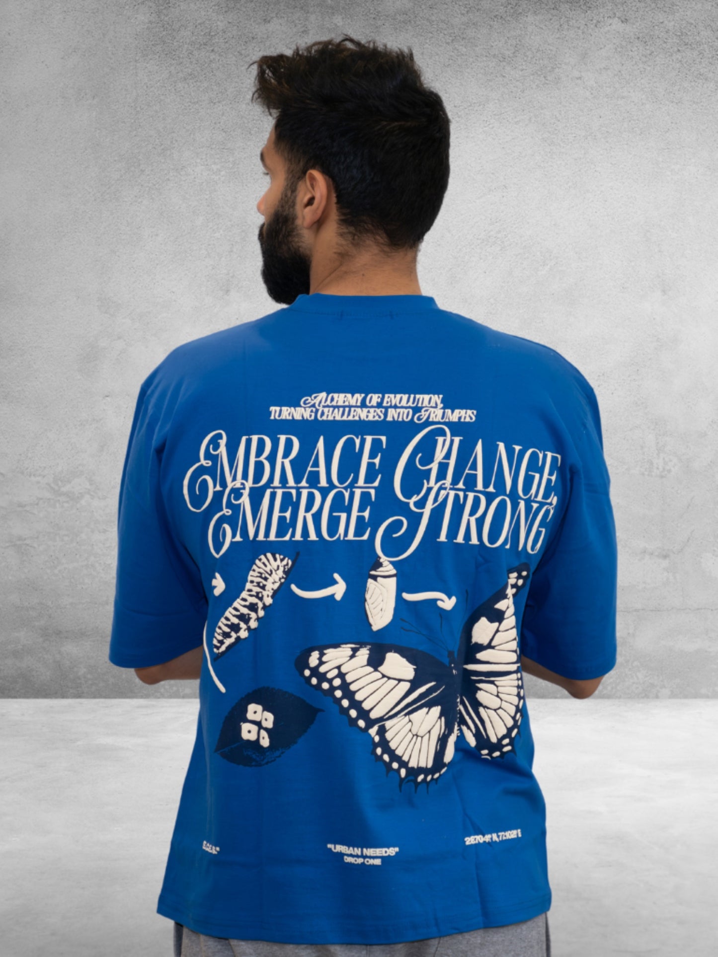 Everyday Oversized Tee - Embrace (Electric Blue)