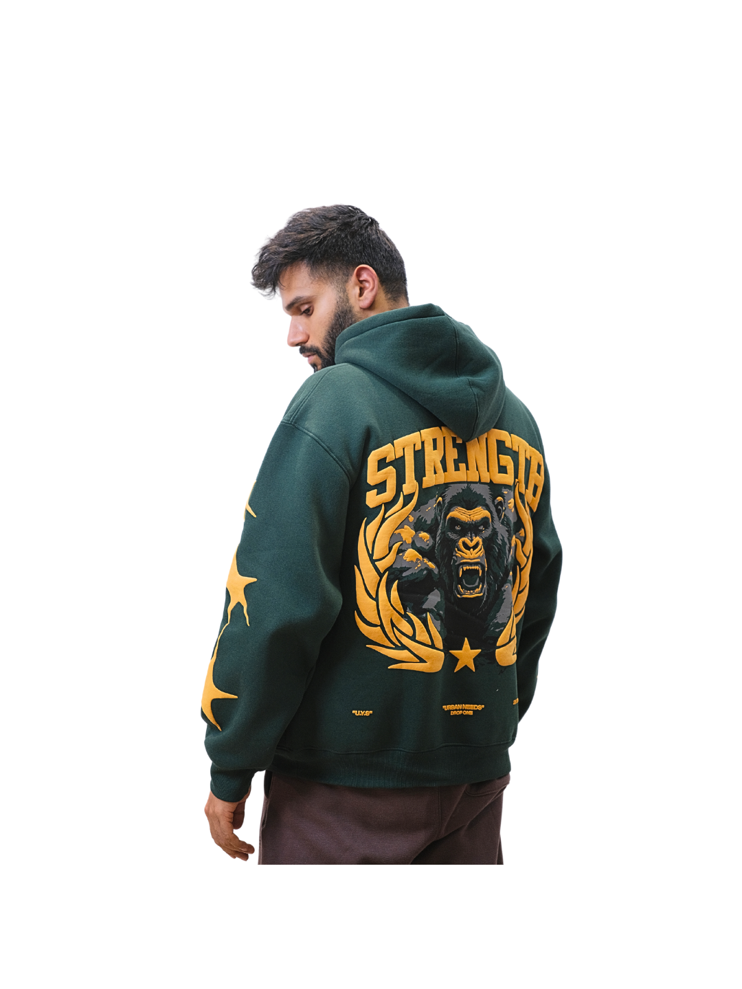 Oversized Hoodie - Strength (Jungle Green)