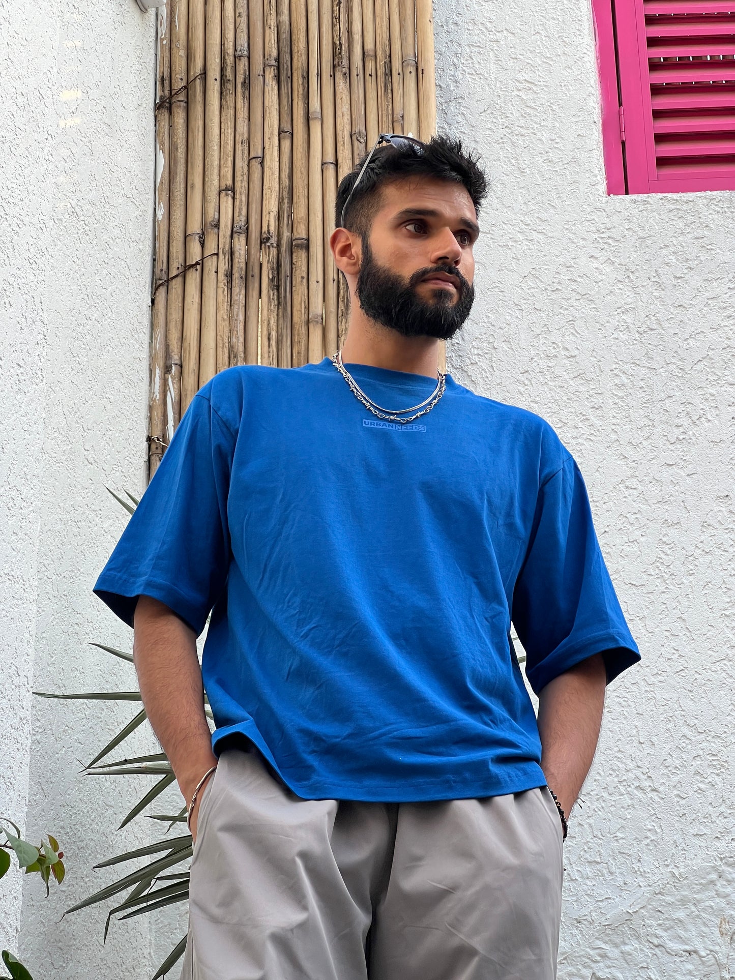 Everyday Oversized Tee - Electric Blue