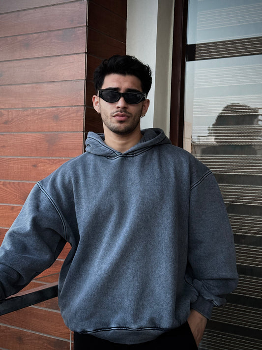 Wash Black Hoodie