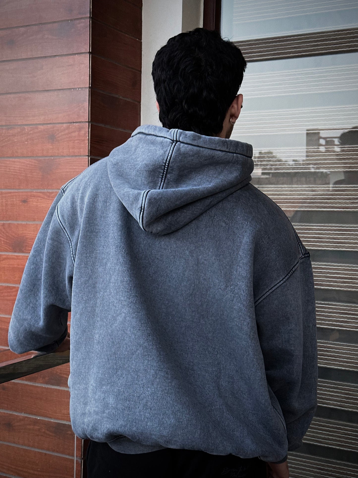 Wash Black Hoodie