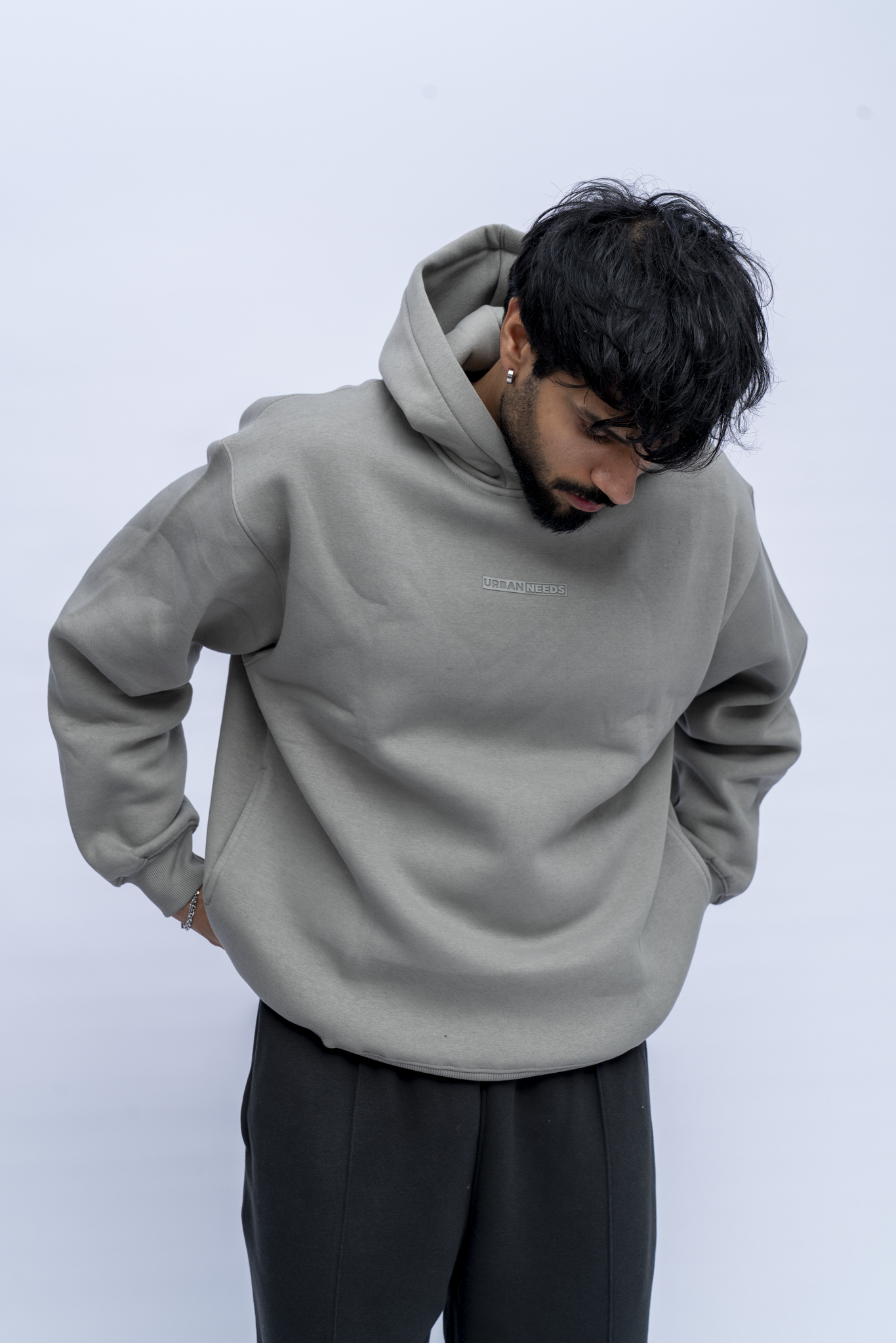 【THE EDOONI】 hoodie muffler gray Everyday Hoodie - Stone Grey – URBAN NEEDS