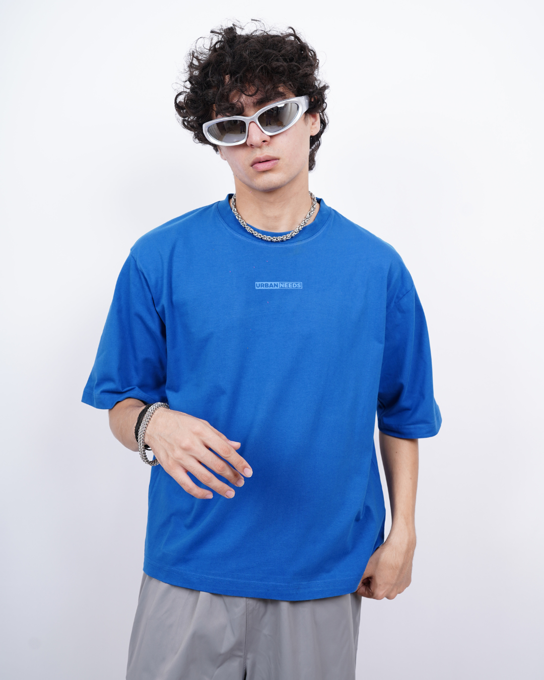 Everyday Oversized Tee - Electric Blue