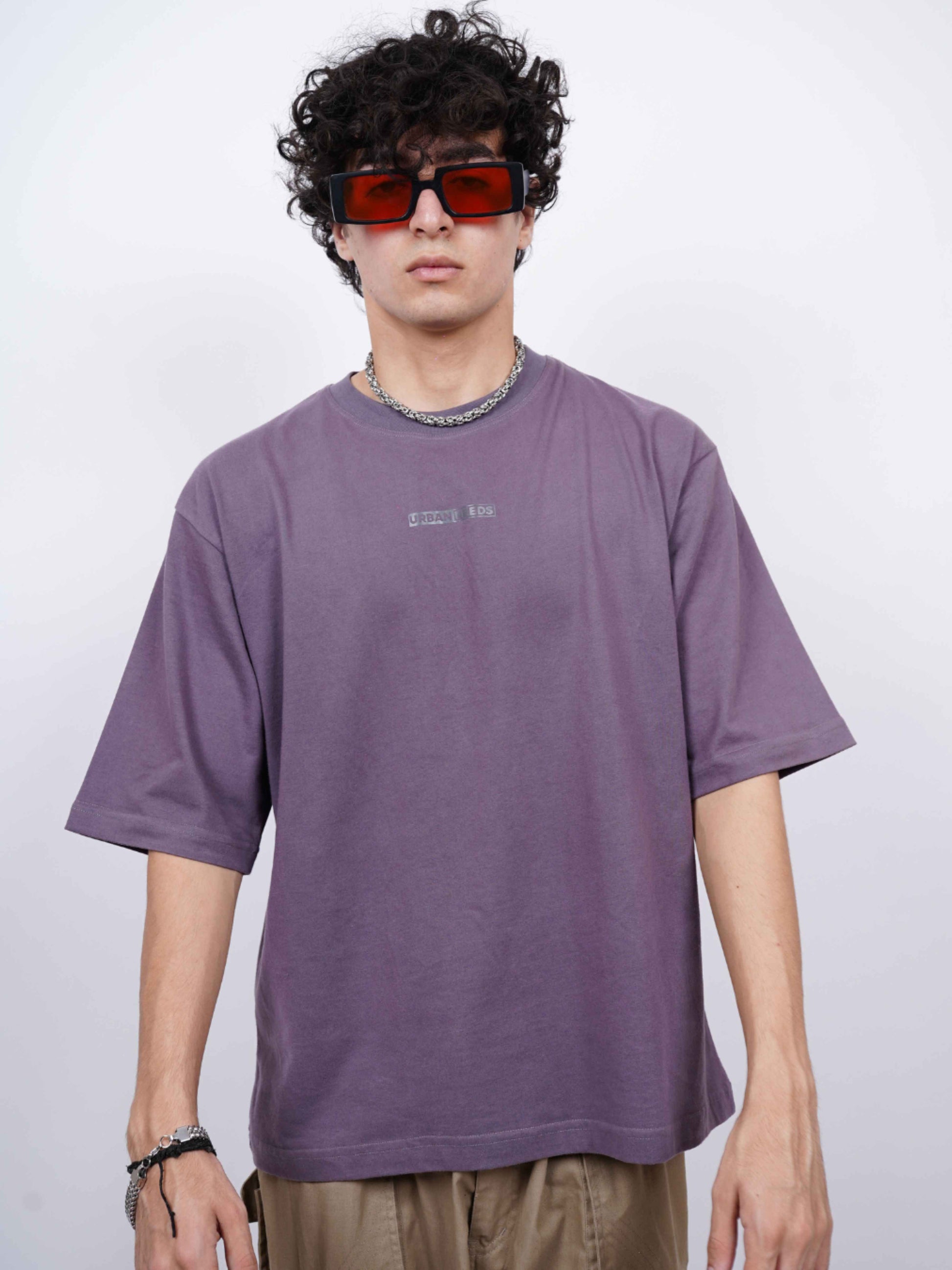 Everyday Oversized Tee - Plum – urbanneedsindia