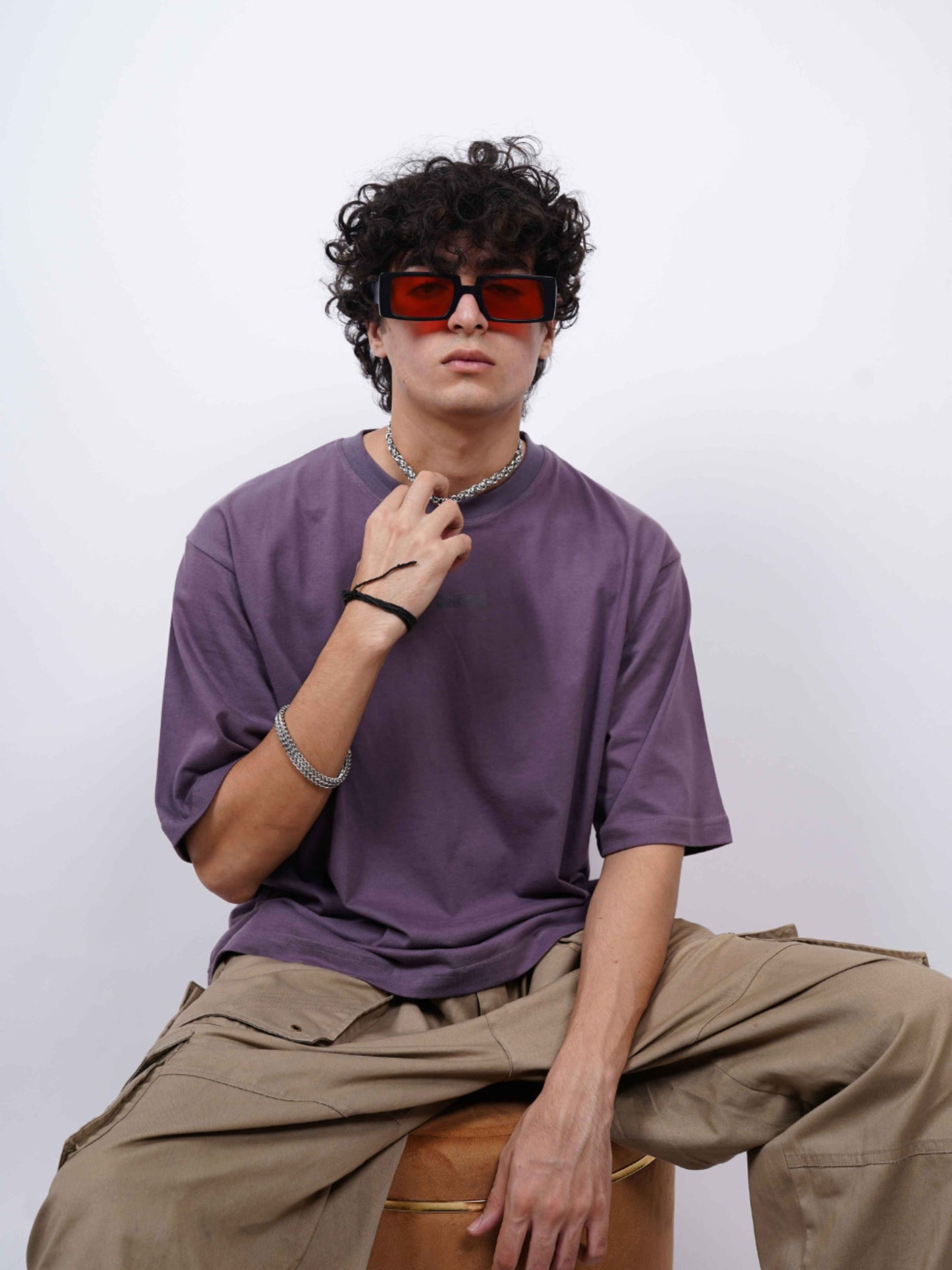 Everyday Oversized Tee - Plum