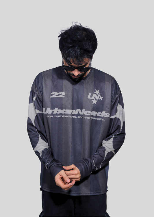Long Sleeve Oversized Jersey - Brown