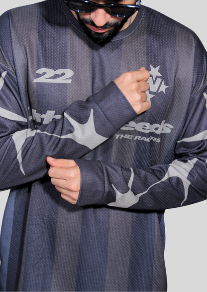 Long Sleeve Oversized Jersey - Brown