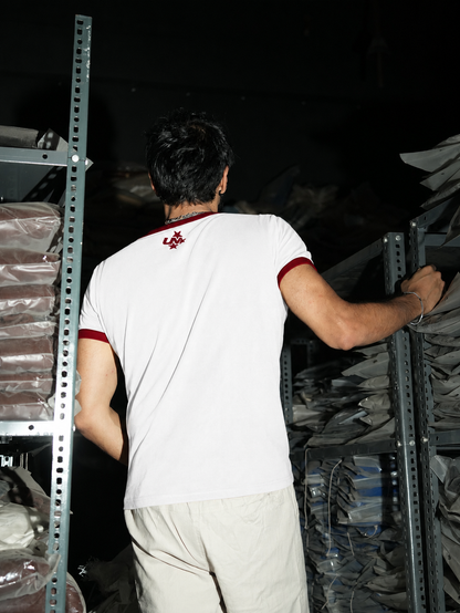 Ringer Slim Fit T-shirt - Red Flag