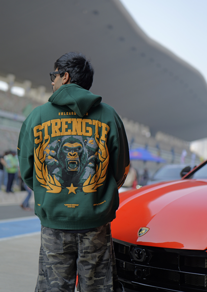 Oversized Hoodie - Strength (Jungle Green) – URBAN NEEDS