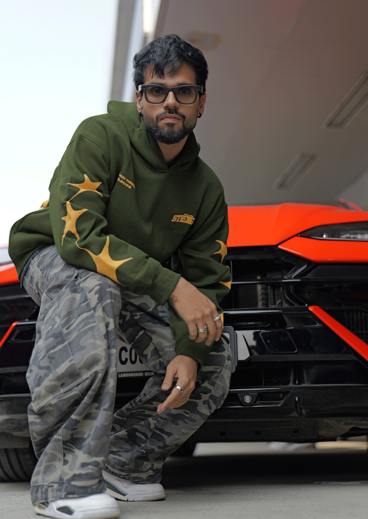 Oversized Hoodie - Strength (Jungle Green)