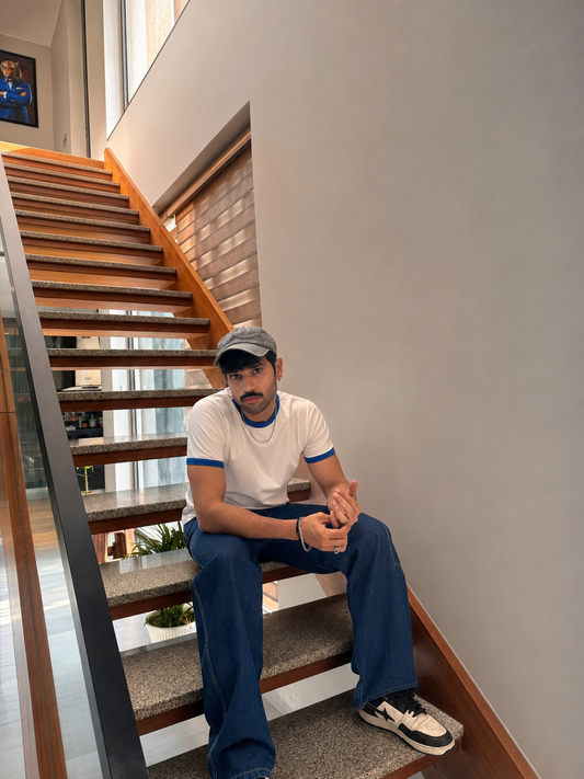 Ringer Slim Fit T-shirt - Electric Blue