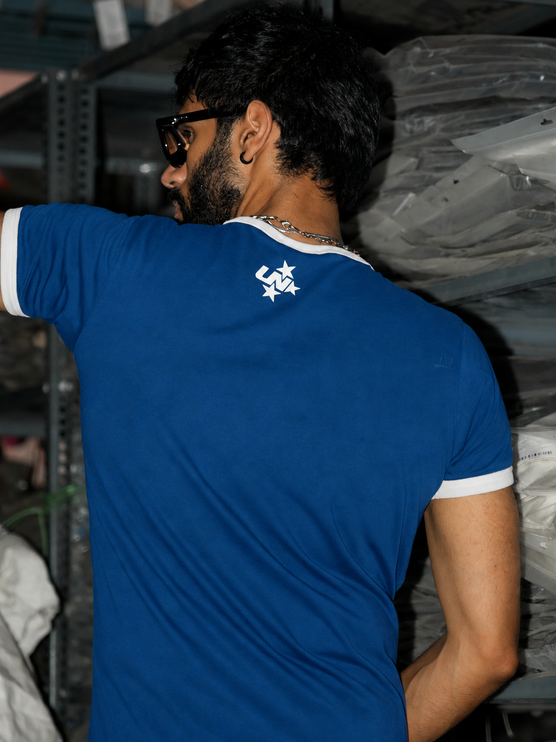 Reverse Ringer Slim Fit T-shirt - Electric Blue