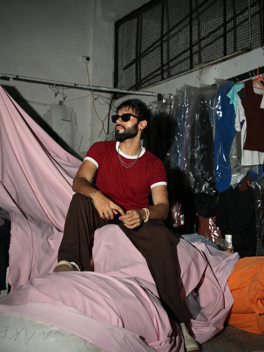Reverse Ringer Slim Fit T-shirt - Red