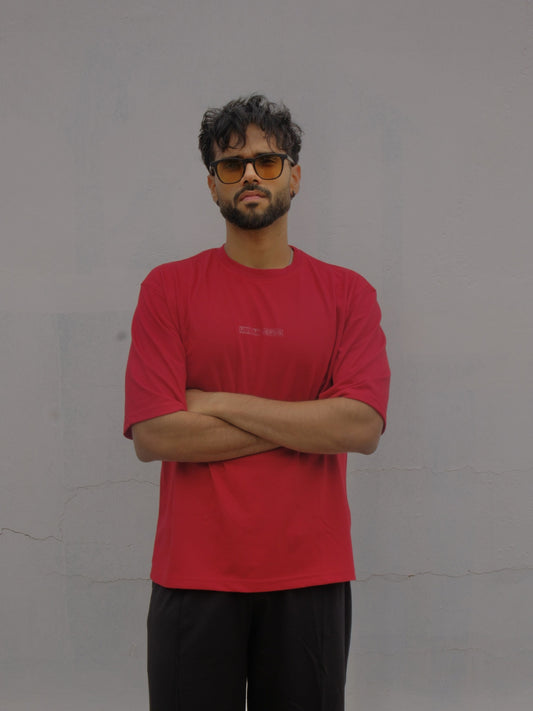 Everyday Oversized Tee - Red Flag