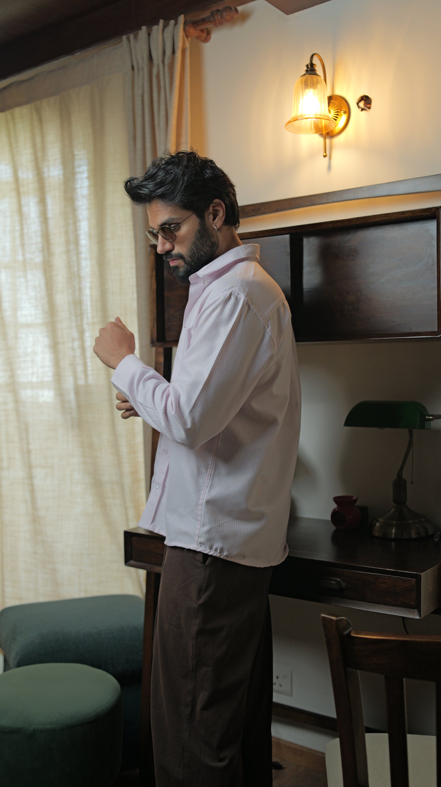 Stripe Relaxed Shirt - Pink