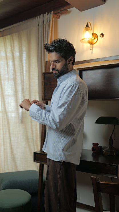 Stripe Relaxed Shirt - Blue