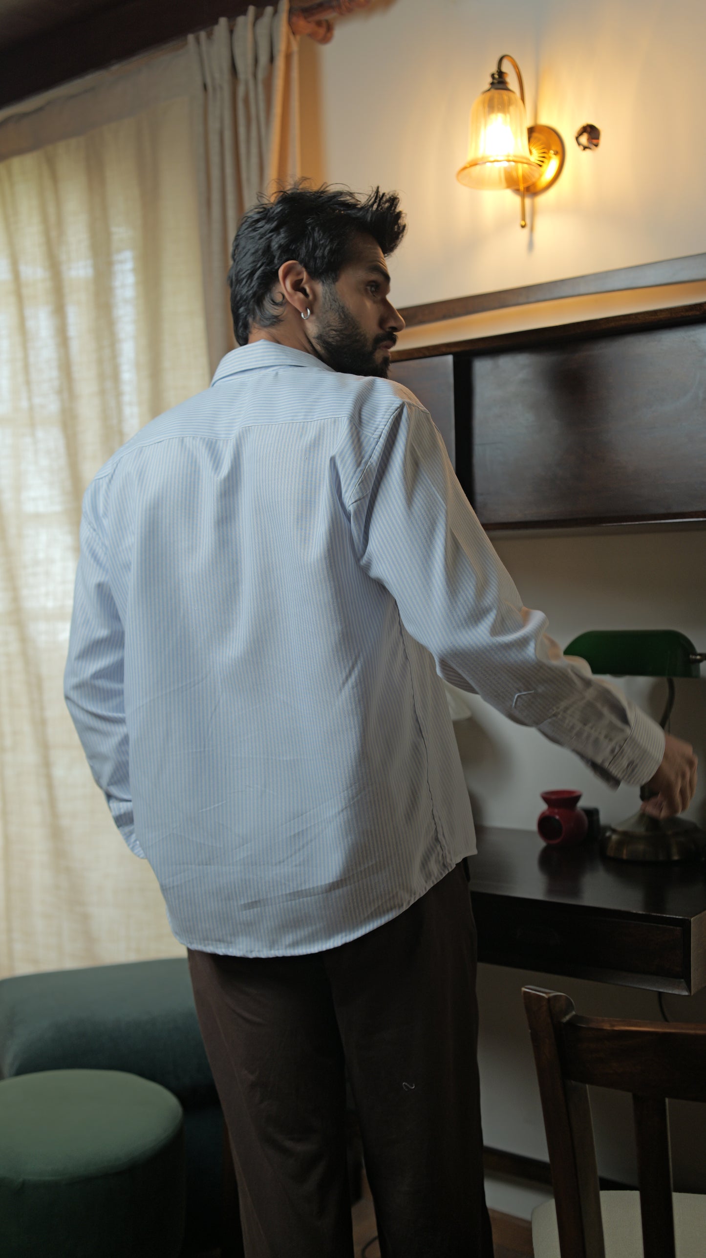 Stripe Relaxed Shirt - Blue