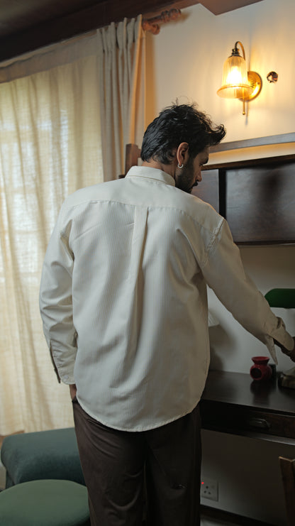 Stripe Relaxed Shirt - Yellow