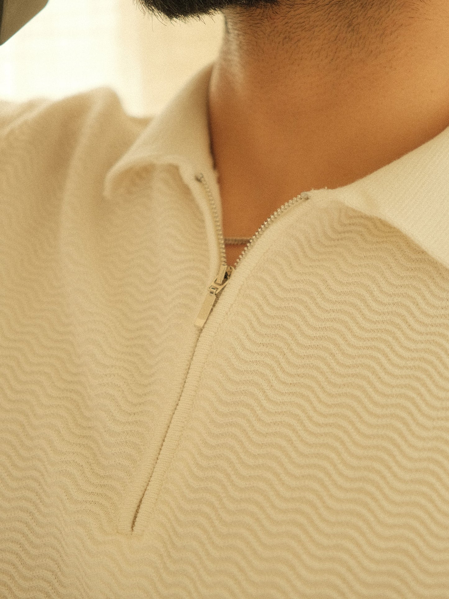 Old Money Knit Polo - White Money