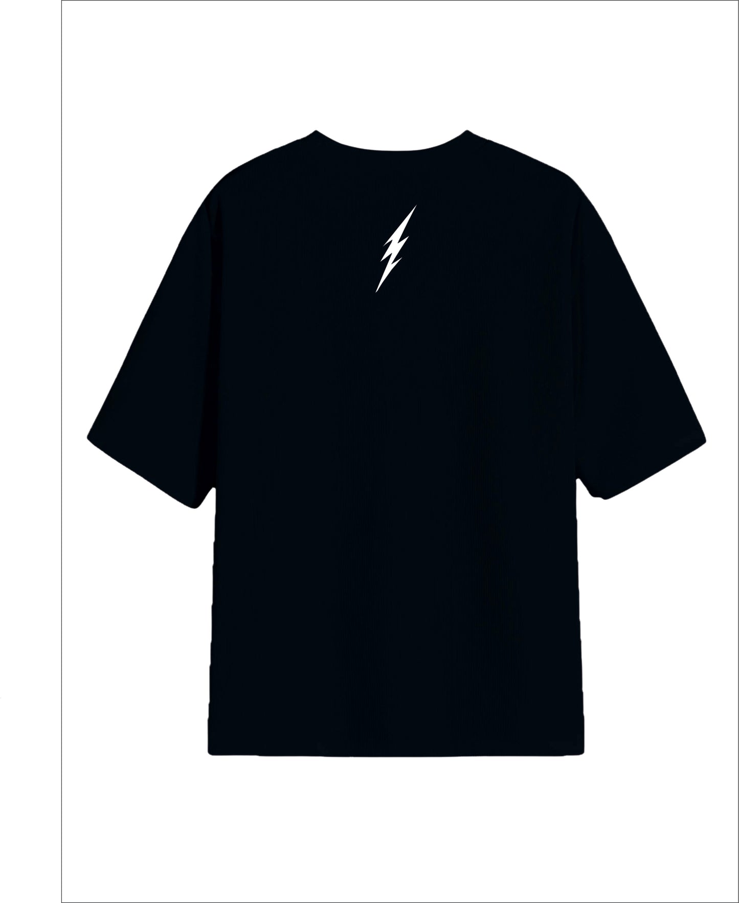 All Day Black Oversized Tee - Thunder Hustle