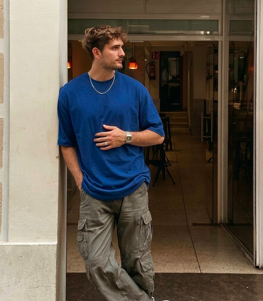 All Day Oversized Tee - Electric Blue