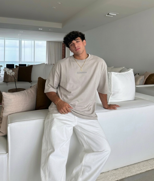 Everyday Oversized Tee - Platinum