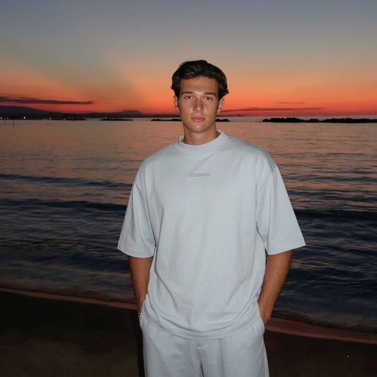 Everyday Oversized Tee - Sky Blue