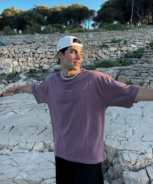 Everyday Oversized Tee - Plum