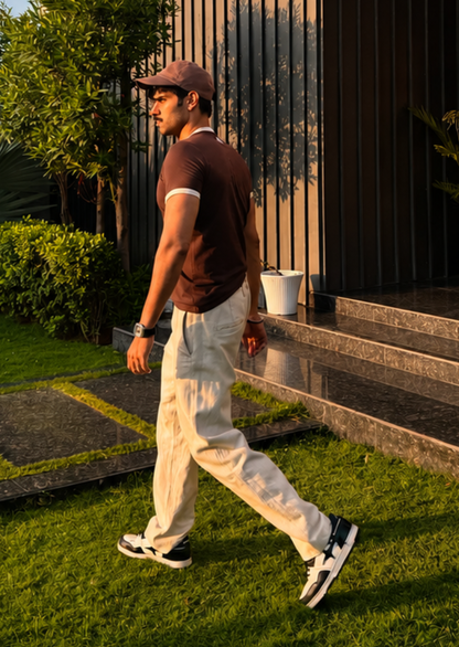 Reverse Ringer Slim Fit T-shirt - EXPRESSO BROWN