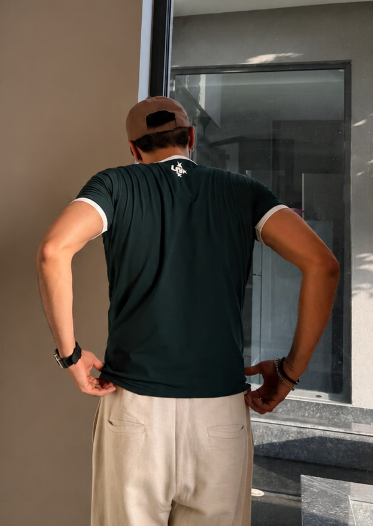 Reverse Ringer Slim Fit T-shirt - Jungle Green