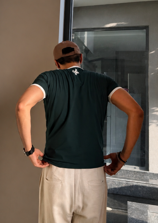 Reverse Ringer Slim Fit T-shirt - Jungle Green