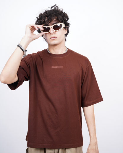 Everyday Oversized Tee - Kadak Chai Brown