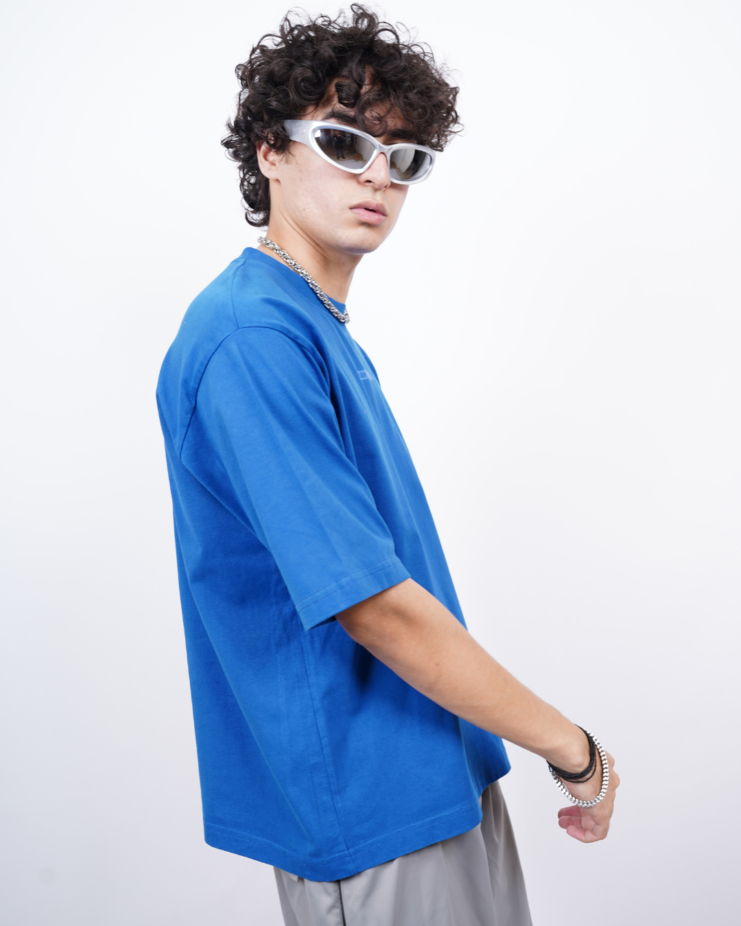 Everyday Oversized Tee - Electric Blue