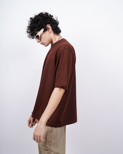 Everyday Oversized Tee - Kadak Chai Brown