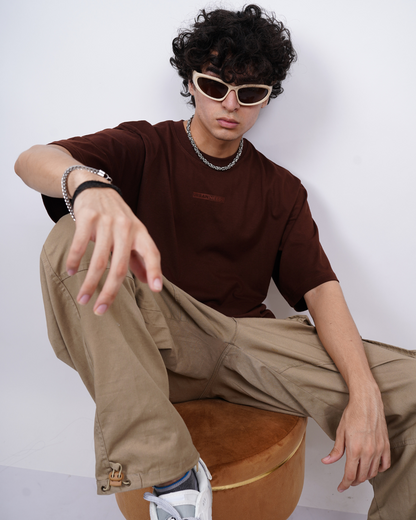 Everyday Oversized Tee - Kadak Chai Brown