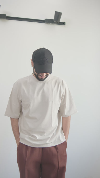 Everyday Oversized Tee - Soy Milk